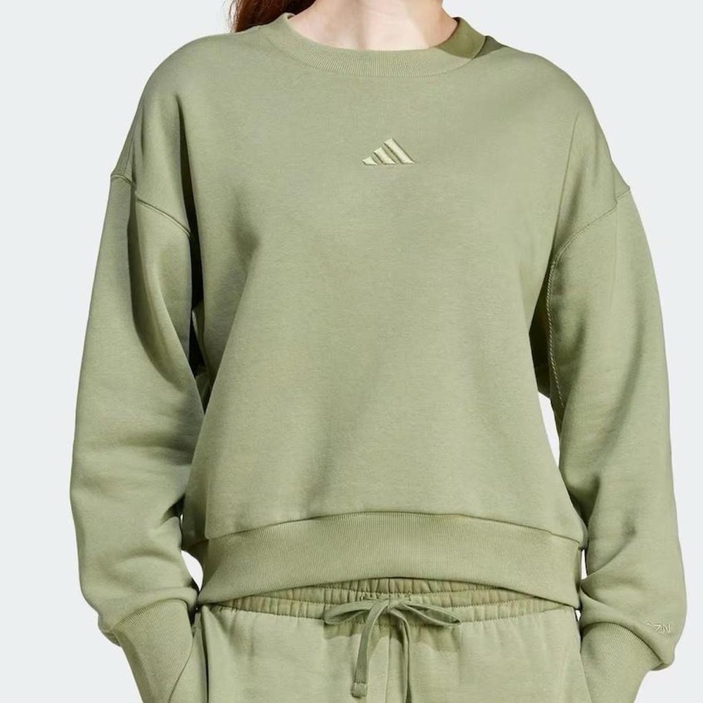 Adidas Green Sweatshirt Sweater Crewneck